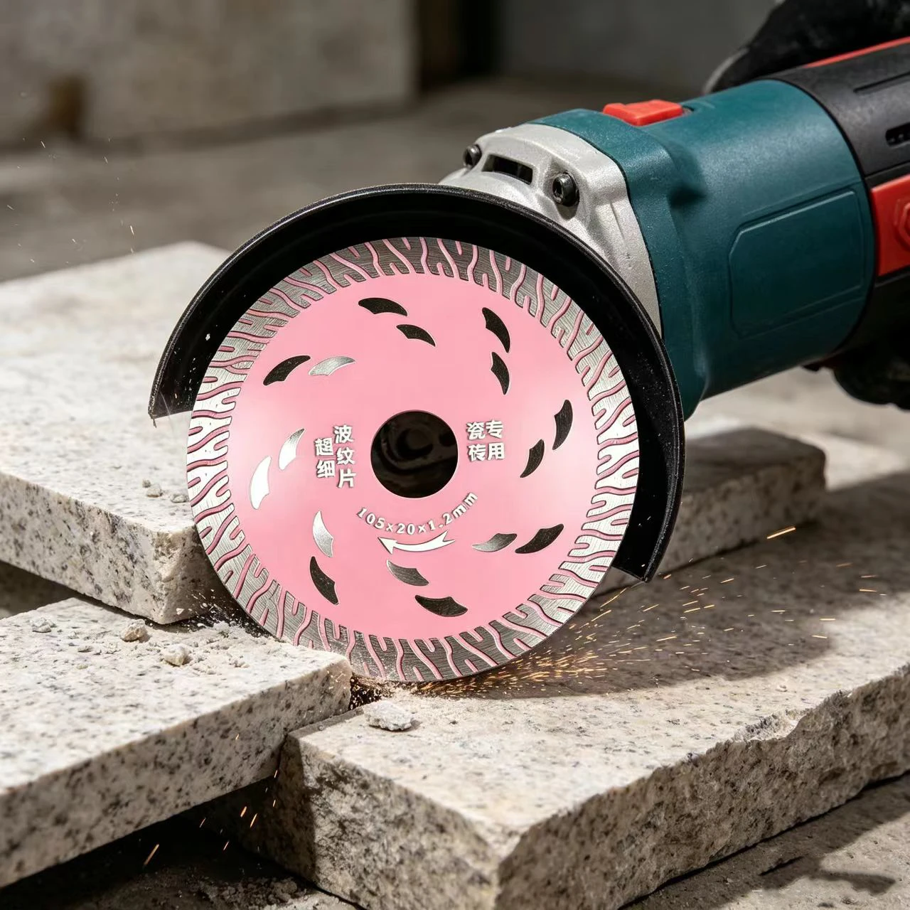 Stone Cutting Wheel Marble Cutting Disc Optimized Chip Removal Smooth Cutting Edge Efficient Chip Removal Design