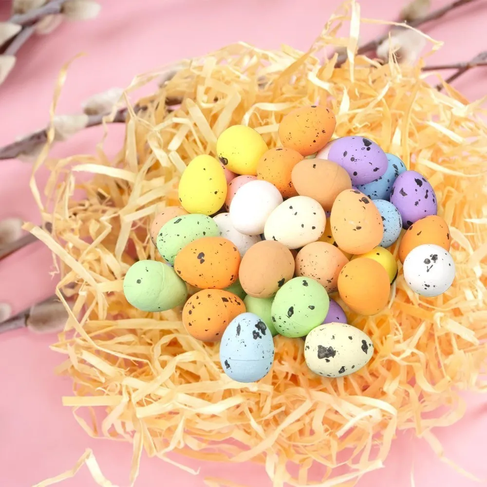 50 Stück Vogeleier gesprenkelte Mini 1,8–4 cm gefälschte Schaumseier für DIY-Handwerk, Ostern, Partyzubehör, Dekorationen, Fotografie-Requisite, Ornament – Detail 6