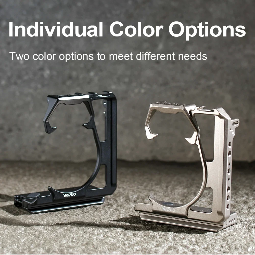 YANZUO Metal Cage for LUMIX S1H Camera - Video Production Stabilizer with Protective Frame & Expansion Ports - Image 3