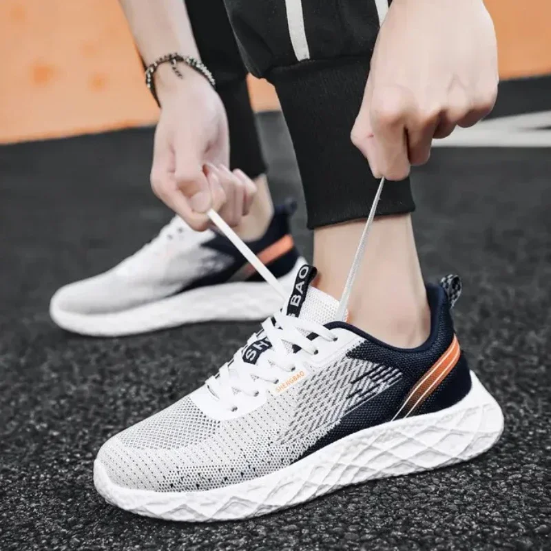 Спортивная женская обувь для мужчин, дышащие легкие мужские повседневные кроссовки с сеткой, новые удобные кроссовки, нескользящие уличные мужские кроссовки