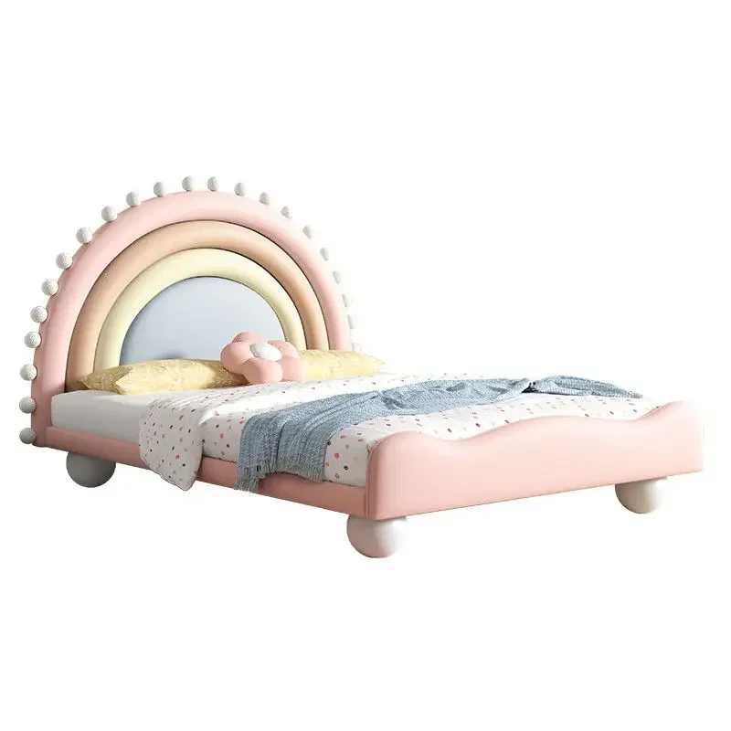 Children's bed girl fun rainbow bed princess bed