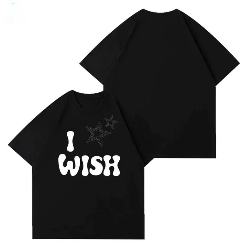 트렌디한 스타일 레터 로고 티셔츠 여성 여름 프린트 티셔츠 여성 의류 y2k 탑 셔츠