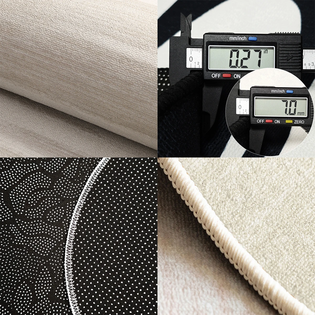 Living Room Carpet Non-slip Waterproof Stain-resistant Floor Mat Minimalist Blue White Striped Rug Large Area Home Decor Mats view 6