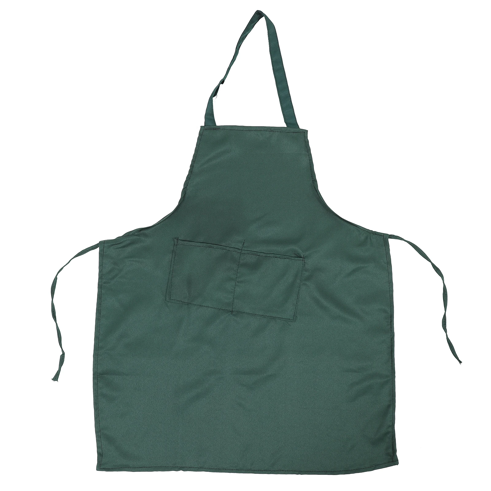 

2 Pockets Adjustable Bib Apron Halter Neck Sleeveless Kitchen Apron Purple Commercial Use Storage Bib Chef Home