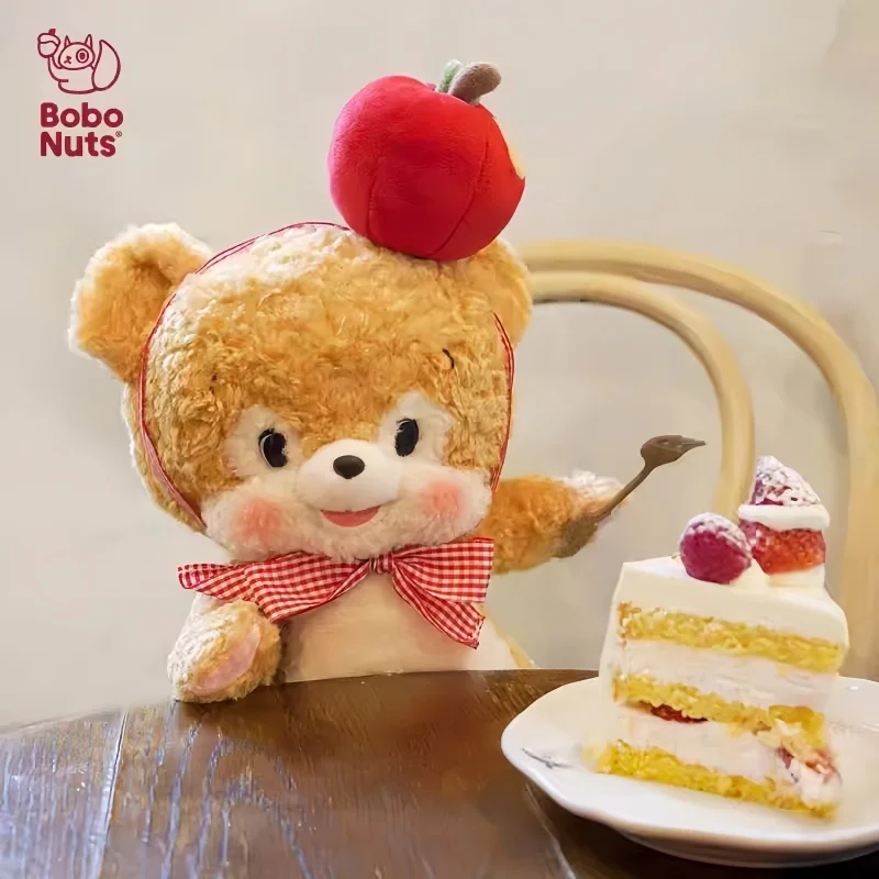 Bobonuts Nikkie الدب دمية محشوة دمية دب قطيفة هدية التخرج مهدئا الدب الشكل تحصيل ألعاب لينة للأطفال والكبار