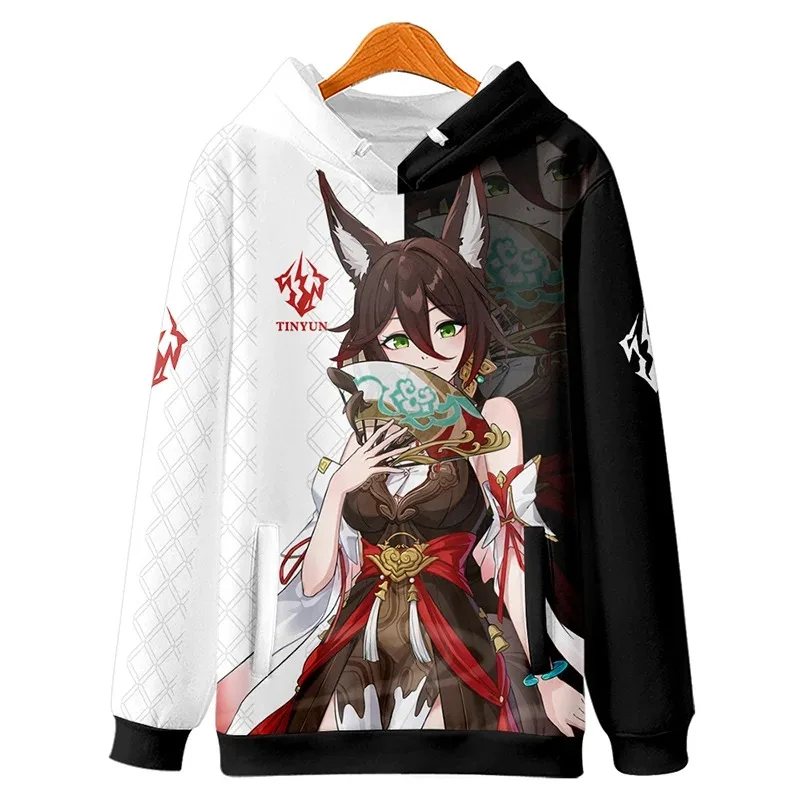 Game Honkai: Star Rail 3D Print Women/Men Hoodie Sweatshirt Streetwear Hip Hop Pullover Hooded Jacket Tingyun Cosplay Costume