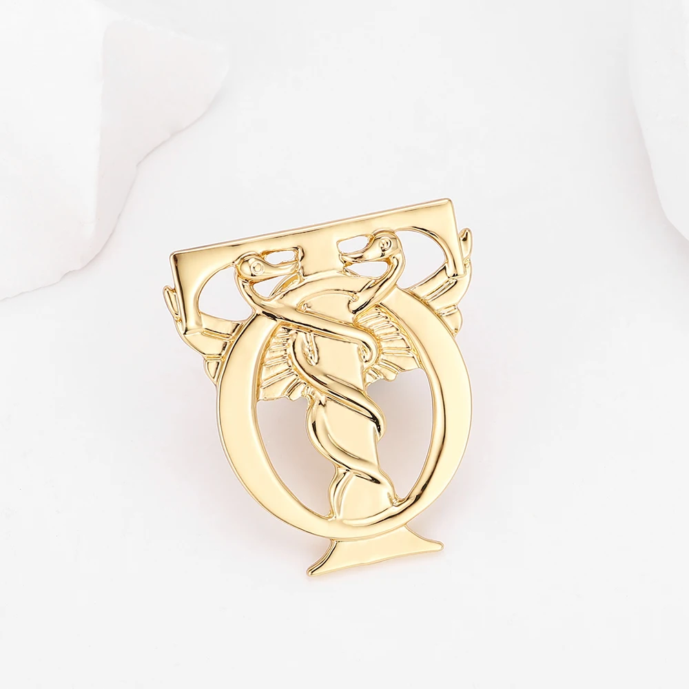 Catuni Medical (Ot) Brooch Pin Metal Occupational Therapist Rehabilitation Brooch Badge Medical Rehabilitation Jewelry