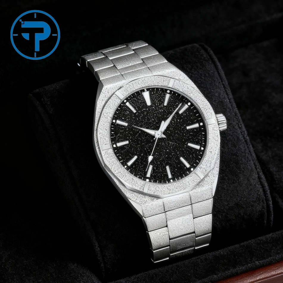 

Men's wristwatch Starry Frosted Men Quartz Watch Fashion And Luxury Gentleman Watches Golden Watch Waterproof Silver Accessories