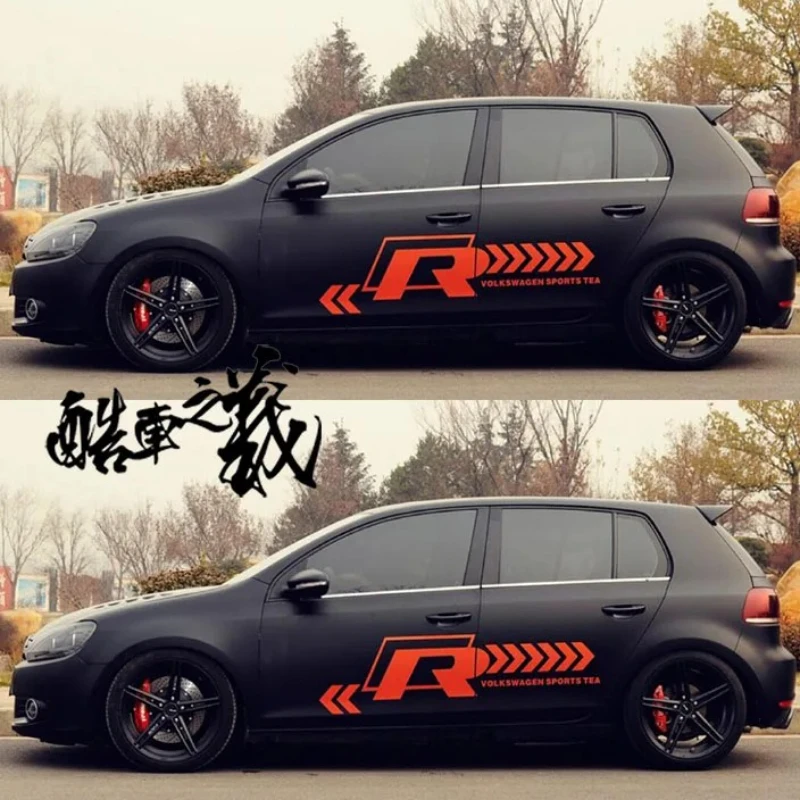 

Виниловые наклейки для автомобиля VW POLO Golf 6 GOLF 7 GTI, наклейка на кузов, первичная модная спортивная наклейка по индивидуальному заказу, аксессуары из пленки