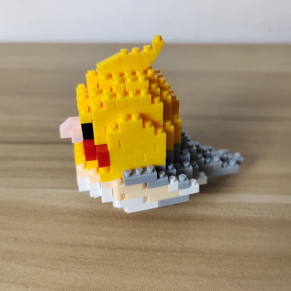 KNEW BUILT Pet Parrot Micro Mini Building Block Toy-Desktop Decor,Home Ornament,Geschenk für Mädchen,Kinder,Weihnachten,Memorial Anlässe – Detail 10
