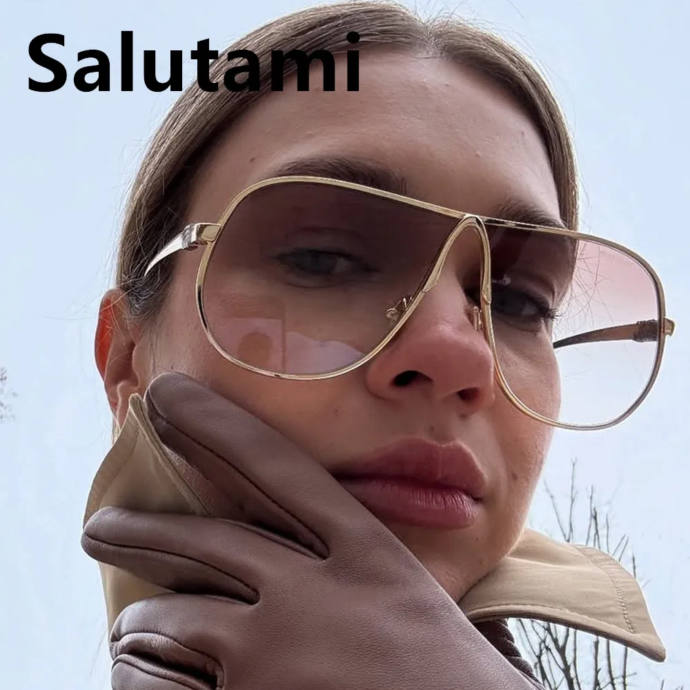 

new fashion brand oversize square sunglasses for women vintage alloy gradient elegant sun glasses ladies sexy driving shades