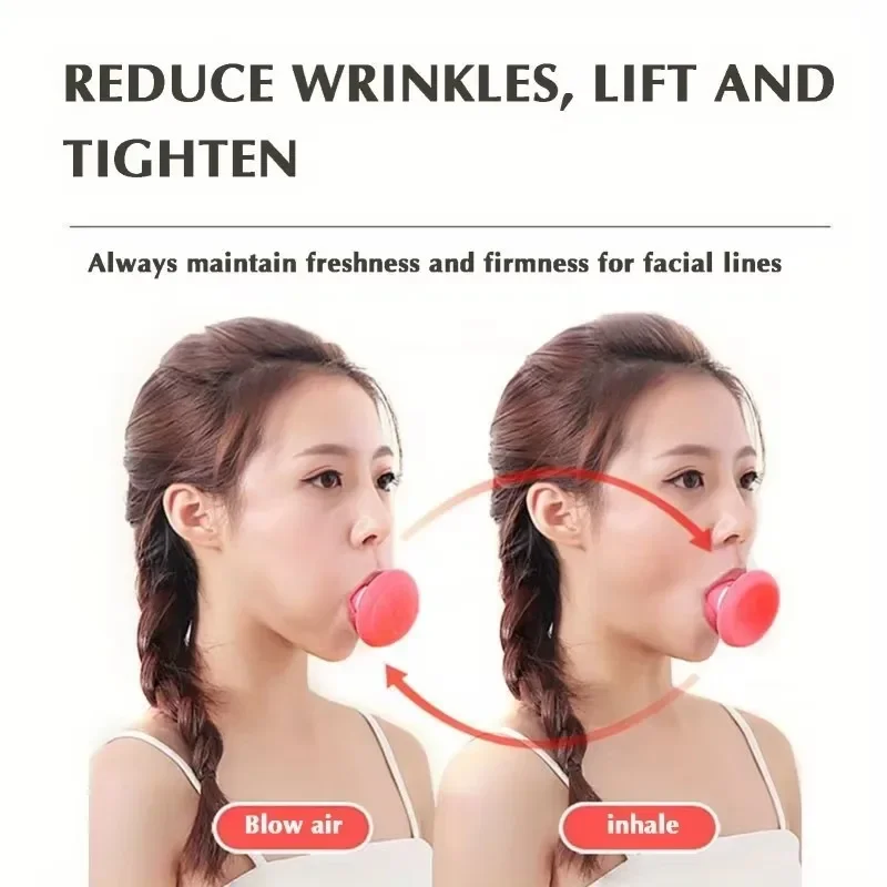 Silicone Face Lifting Massager V-Line Muscle Trainer Double Chin Reducer Facial Yoga Tool Alcohol-Free Smiling Exerciser