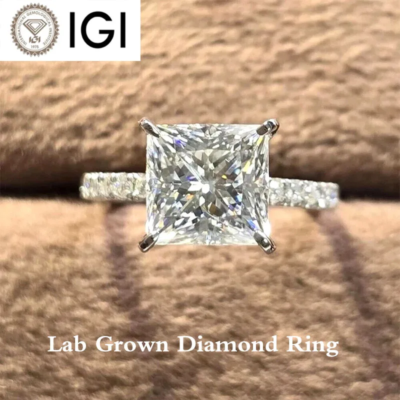 

Кольцо из золота 14 карат с бриллиантом CVD HPHT IGI, цвет DEF VS VVS Clarity Lab Grown Diamond CVD HPHT IGI Ceritificate