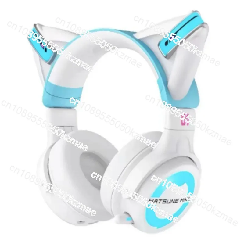 

ДЛЯ новых продуктов, гарнитура Hatsune Future, проводная Bluetooth-гарнитура с кошачьими ушками, анимационная периферия, реквизит для ролевых игр, игровая гарнитура
