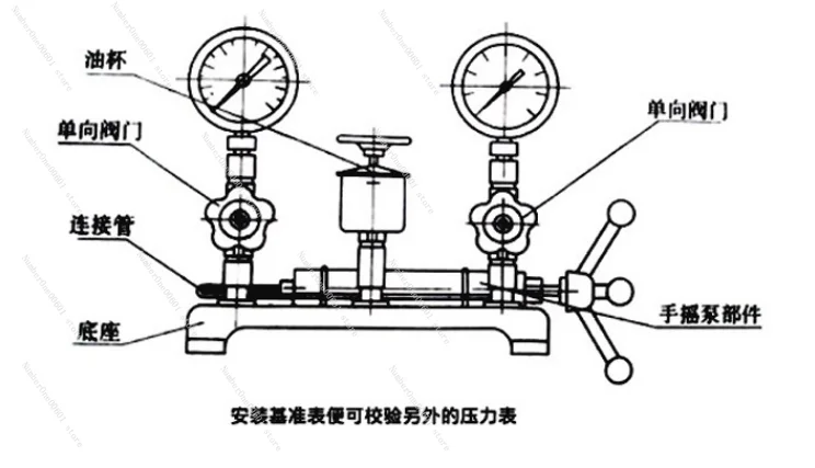 YW-60 600Bar Portable Sturdy and Durable Pressure Test Pump Pressure Gauge Calibrator