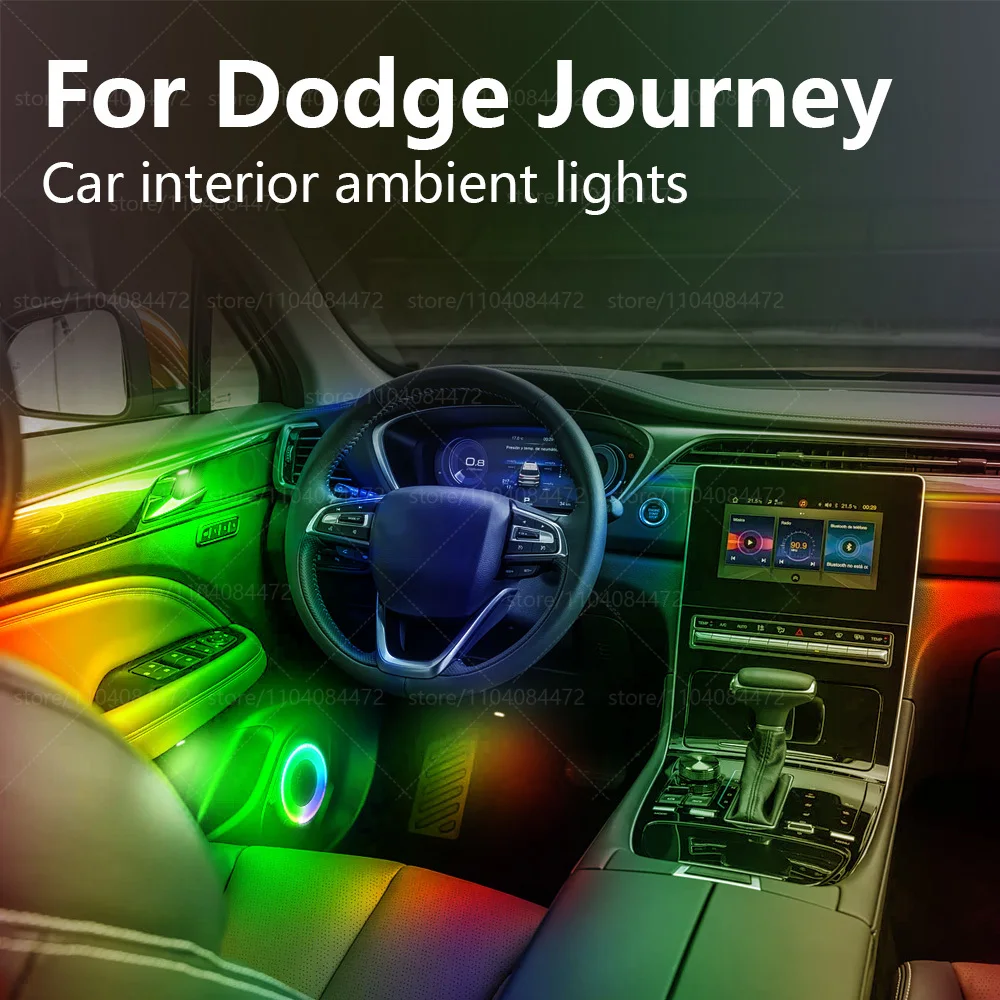 

Для Dodge Journey 22in1 RGB интерьер автомобиля акриловые автомобильные окружающие освещение RGB скрытая акриловая полоса украшения атмосфера аксессуары