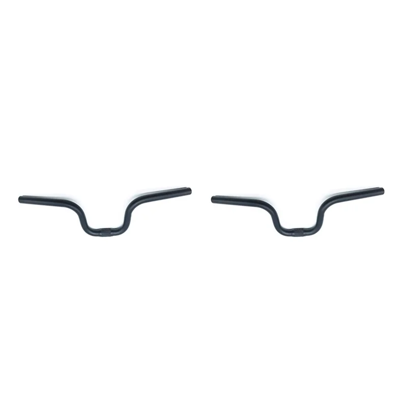 

ABVL-2Pcs 530Mm Handlebar Aluminum Alloy 25.4Mm M-TYPE Rise 140Mm Handle Bar For Brompton Folding Bike Bicycle Hand,Black