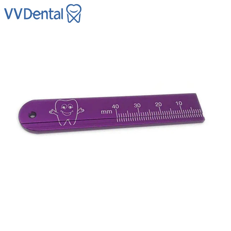 

VVDental Dental Span Measure Scale Aluminium Endodontic Finger Rulers 1Pc Endo Ruler Dental Measuring Tool