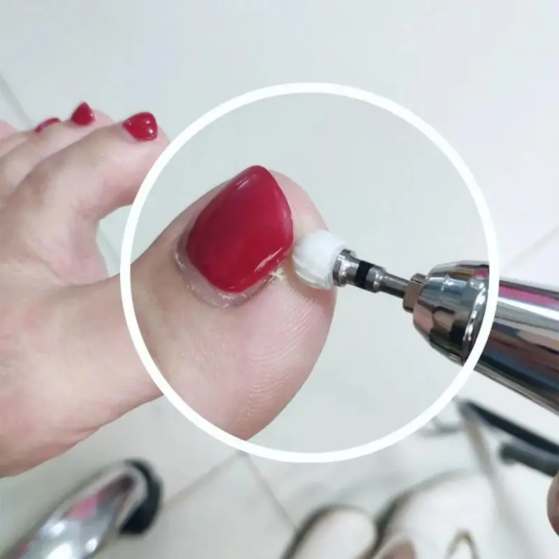 Brocas de cerâmica para unhas, formato esférico, remoção rápida de cutícula, cabeça de esmalte, acessórios para máquina de polimento elétrica