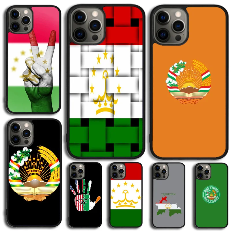 Tajikistan Flag Phone Case For iPhone 14 15 16 13 12 Mini Max Cover For Apple iPhone 11 Pro Max 6 8 7 Plus SE2020 Coque