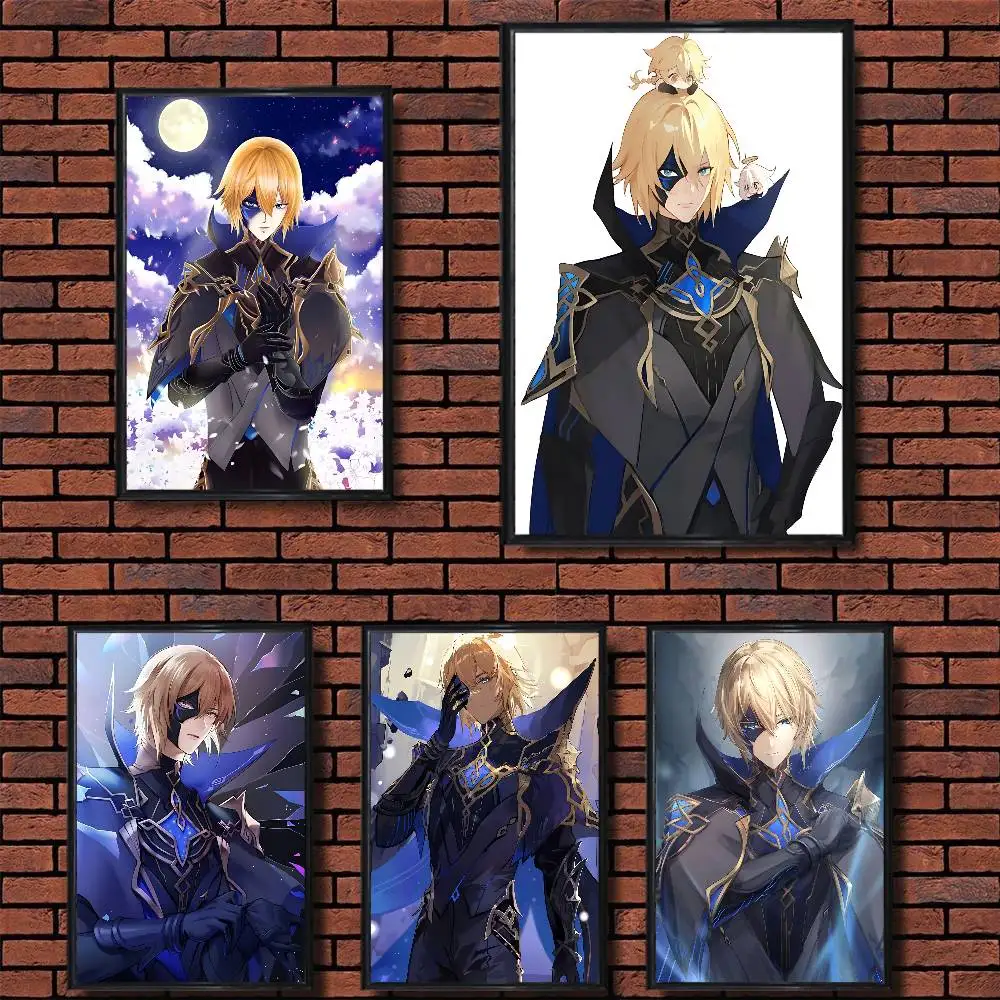 

G-Genshin Impact D-Dainsleif High Quality Dorm Living Room Aesthetic Wall Decoration Painting Poster Stickers Gift