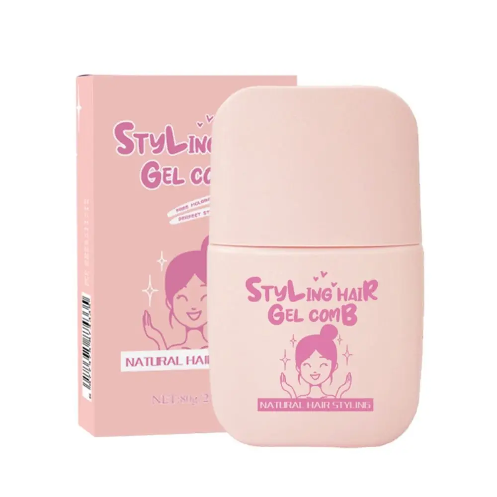 

New Non-Greasy Hair Wax Stick 80g Long-Lasting Finishing Cream Stick Styling Comb Gel Hair Edges