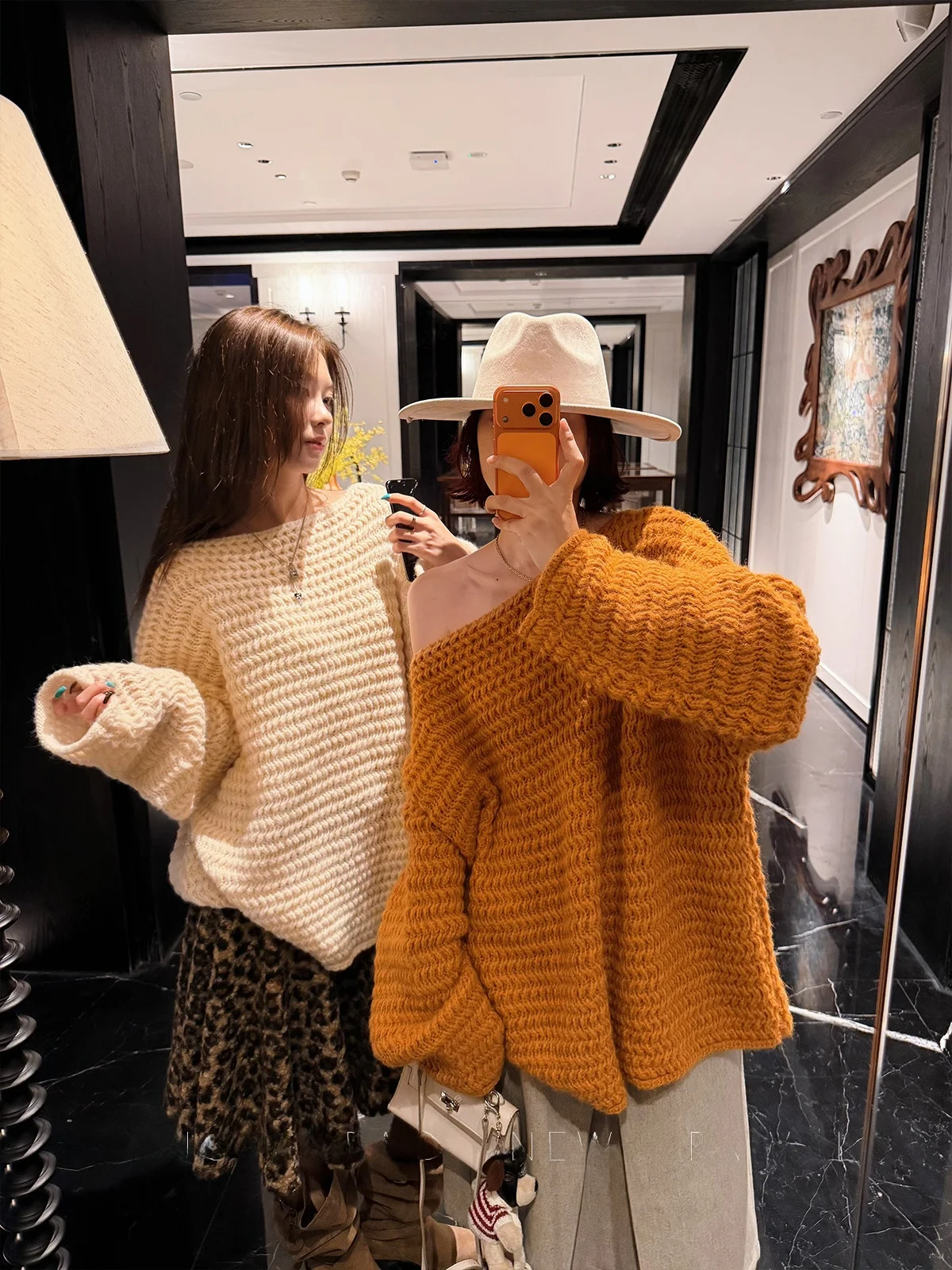 

oulder-baring One-oulder Knitwear Outerwear Women's Loose Slimming Long Sve Thiened Autumn Winter New Sle Casual S...