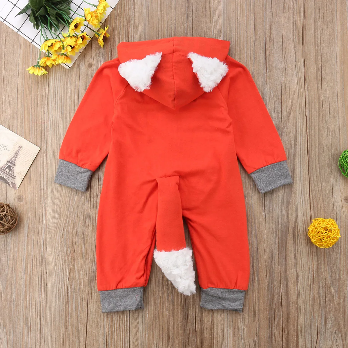 Umorden Baby Boys Little Tiger Costume felpa con cappuccio tuta pagliaccetto manica lunga autunno primavera Halloween compleanno Purim vestiti