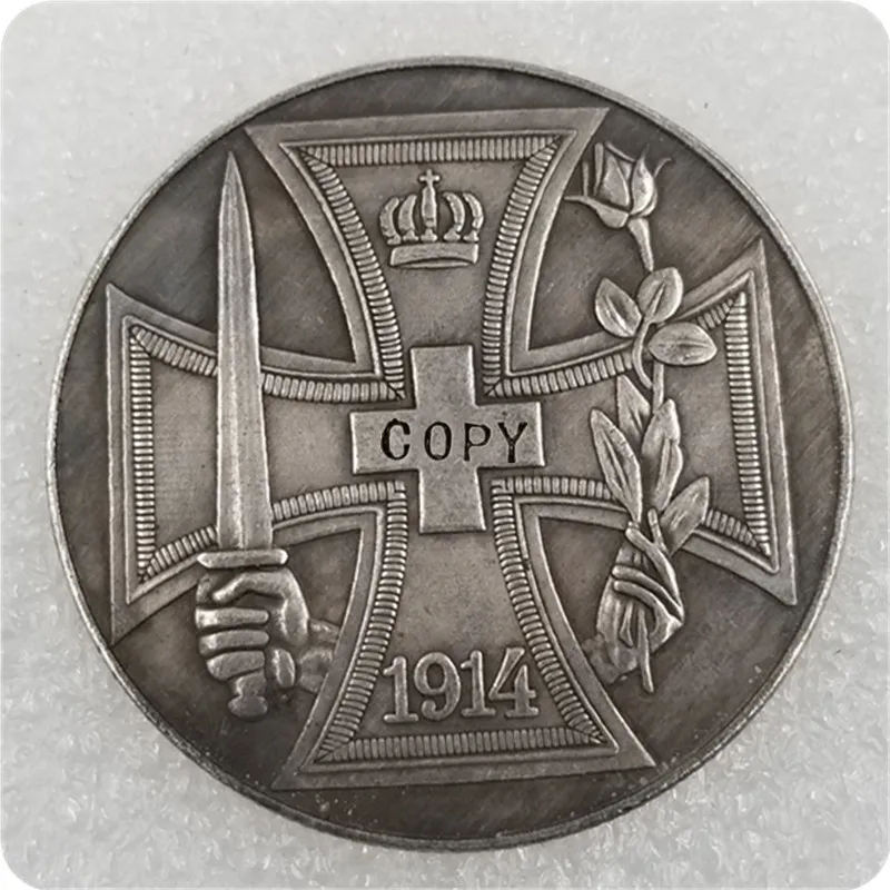 Réplica de Moneda Alemana de 1914, Artículo Coleccionable o Educativo de Moneda Histórica