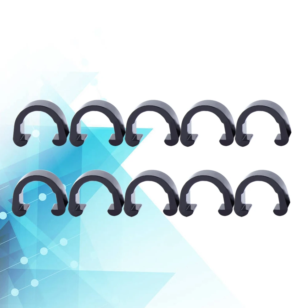 

10Pcs Durable C Shaped Buckle Bike Cable Guide For Mtb Road Mountain Bmx Lightweight Reusable Bicycle Line Pipe Fixing Clamp