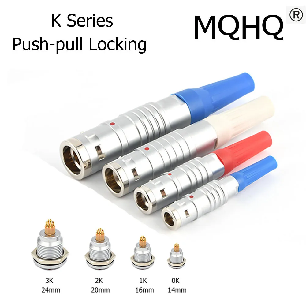 

Free Shipping FGG 0K 1K 2K 3K 4K 5K Male Compatible with Lemo Push Pull Self Locking Hold Connector