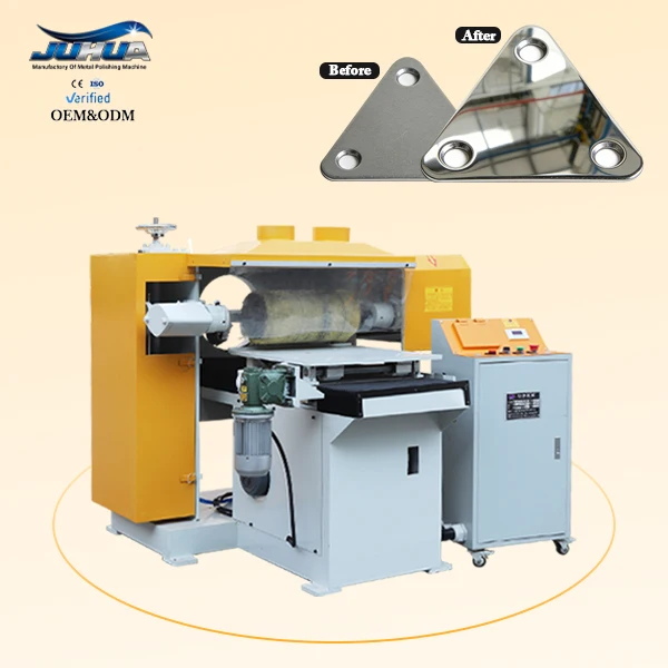 Plane Single Shaft Automatic Flat Polishing Machine with Motor for Brass and Metal  Flat Surface Polishing Machine
