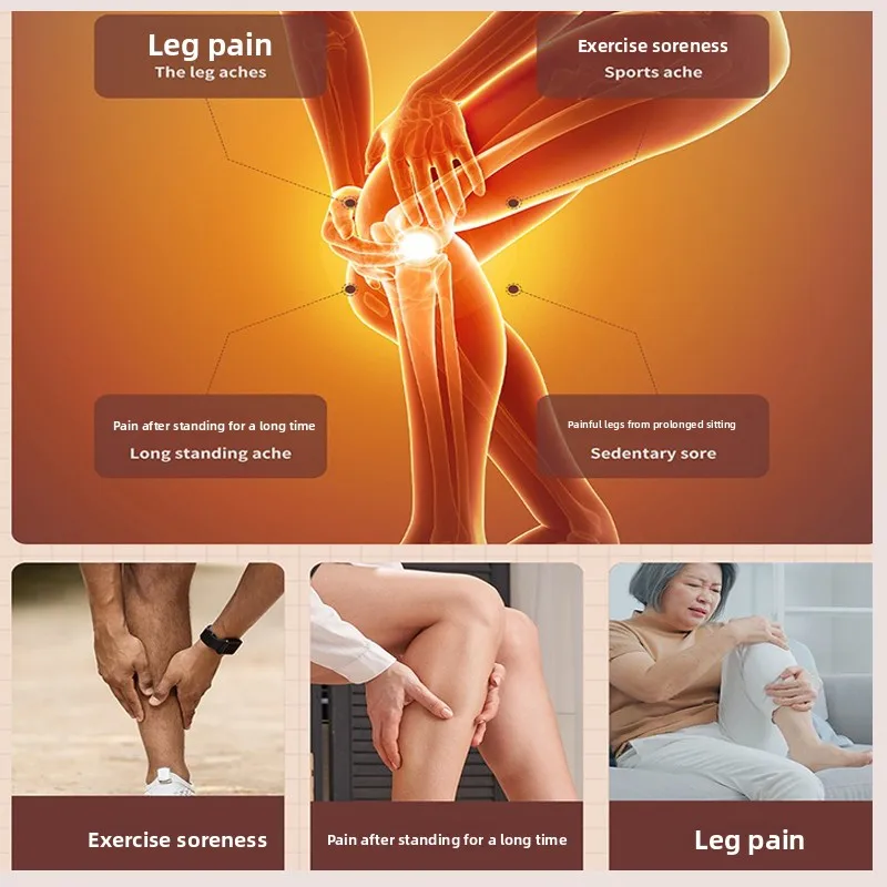 Automatic Kneading Air Compression Massager - Calf Varicose Veins Relief Lymphatic Drainage for Elderly
