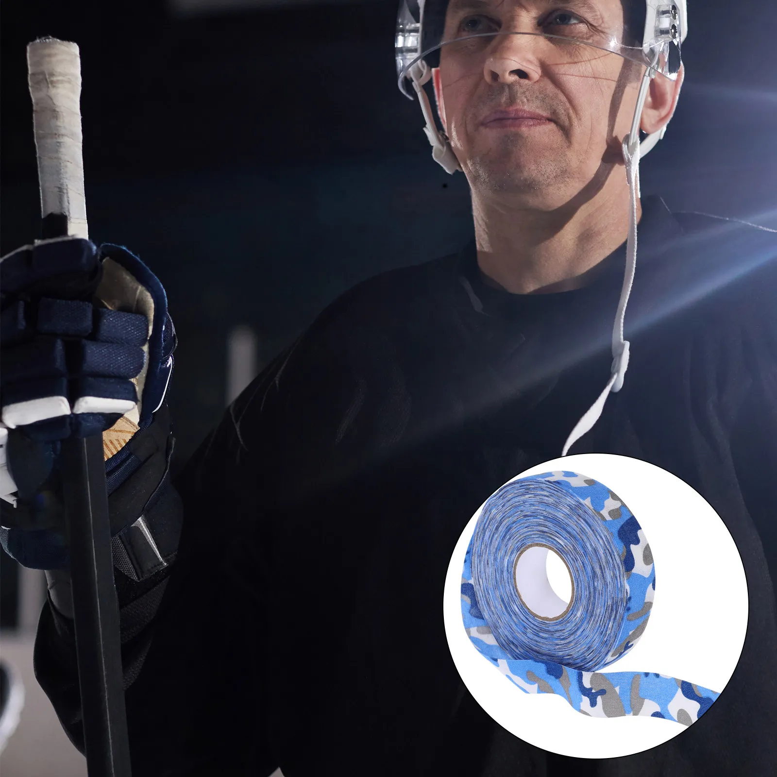 

2.5Cmx25M Anti-Slip Hockey Stick Tape Camouflage Waterproof Wear-Resistant Cotton Sticky Tape For Grip Enhancement Glove