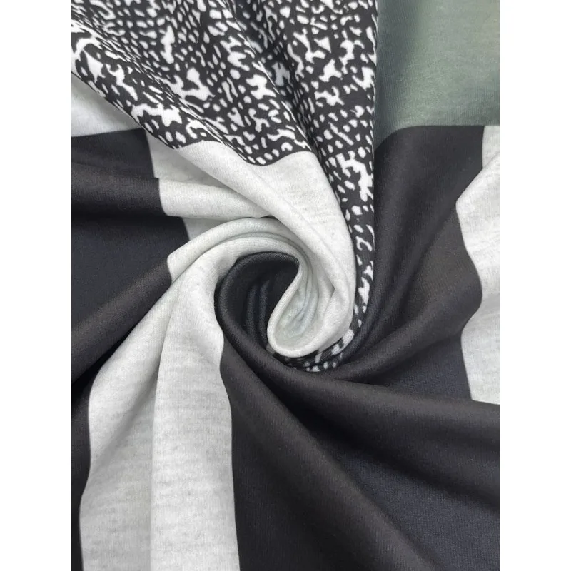 Summer Fashion New Elegant Temperament Casual Women's Plaid Print Long Sleeve Long Dress