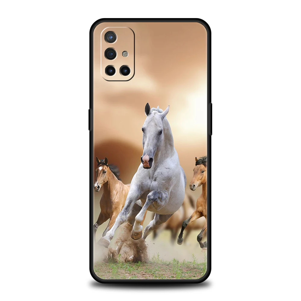 Running Horse Animal Phone Case for Oneplus 11 10T Nord N100 N10 10 7 8 9 9R 7T 8T N200 CE 2 9RT Pro 5G Silicone Cover Shell Bag