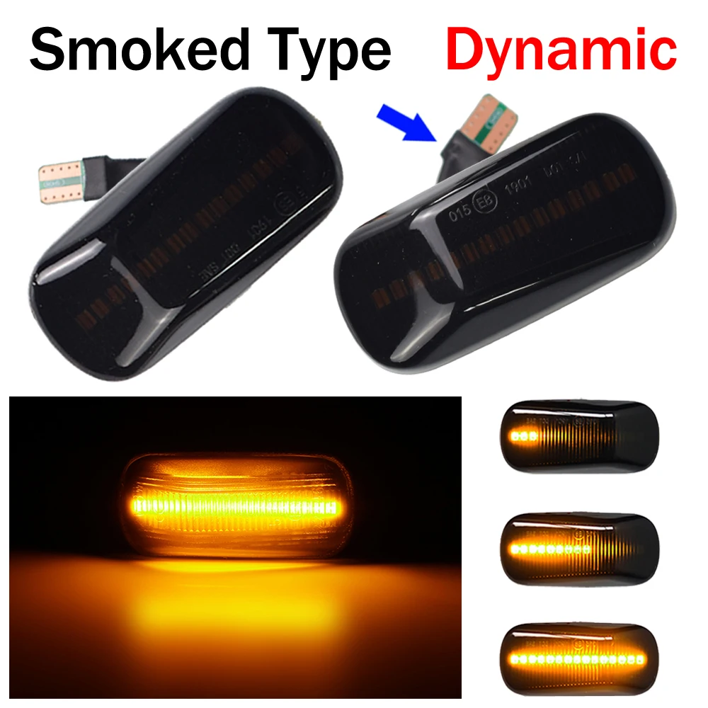 LED Dynamic Side Marker Turn Signal Light For Honda Stream S2000 CR-V HR-V Civic City Fit Jazz Accord Repeater Signal Light