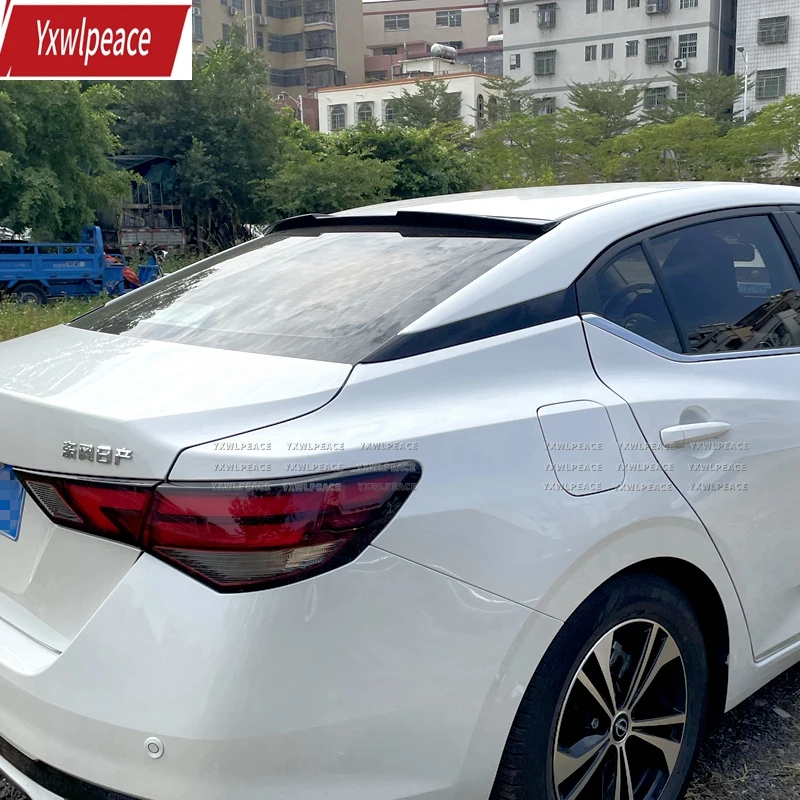 

For Nissan Sentra Sylphy 2020 2021 2022 2023 Spoiler M4 Style ABS Plastic Rear Window Roof Spoiler Wing Body Kit Accessories