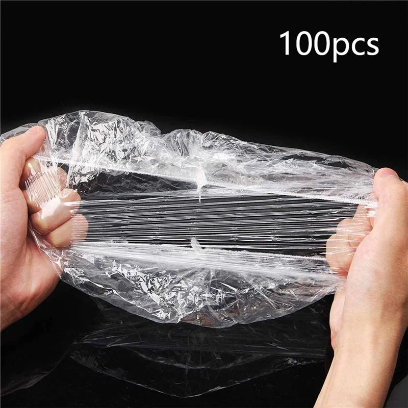 ABPQ-300Pcs alimentaire réutilisable garder frais stockage couvre élastique clair bol couvre plat en plastique couvre pour la famille pique-nique en plein air
