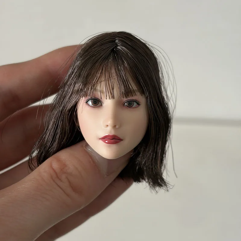 1/6 Scale Anime Girl Yuki Movable Eyes Head Sculpt Carving Model Fit 12'' Female Soldier Pale Action Figure Body Dolls view 2