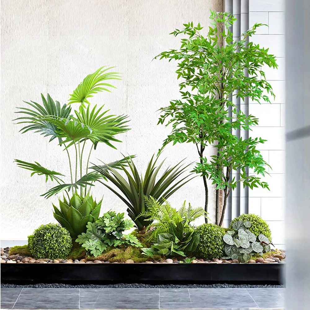 33-48cm Artificial fern leaves Persian grass plant wall accessories greening materials DIY landscaping home office decoration