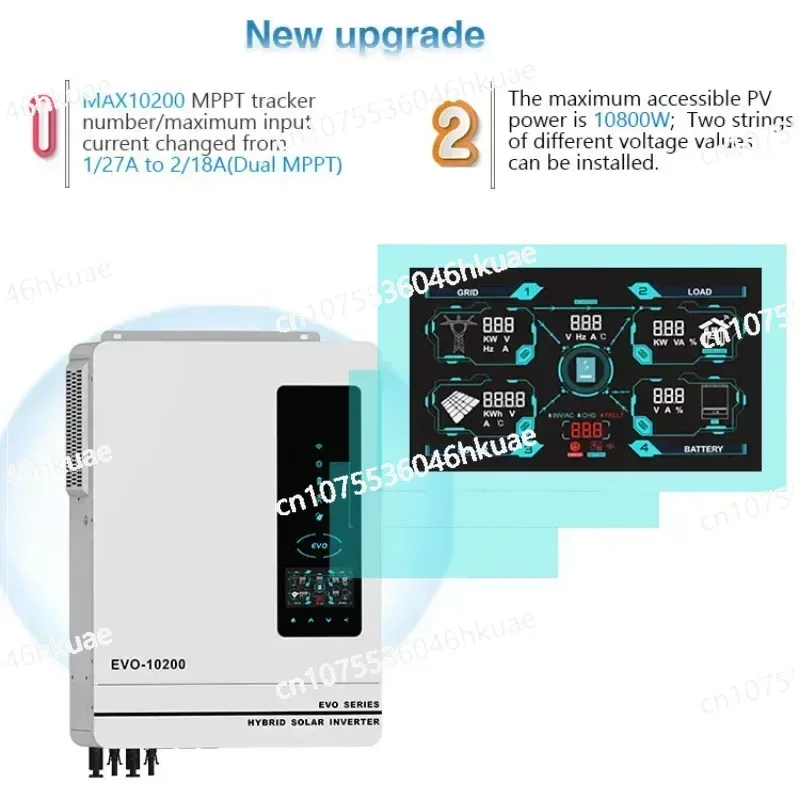 

Для 5 кВт 10 кВт гибридный солнечный инвертор склад