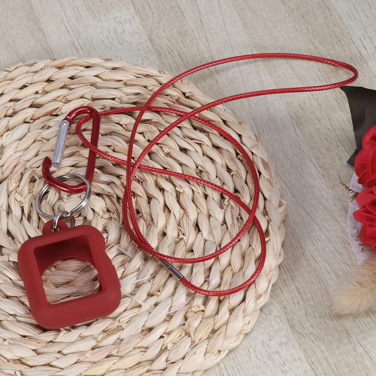 

Silicone Watch Case For 42Mm 1/2/3 Protective Shell With Hanging Rope Detachable Ring Full Coverage Bumper