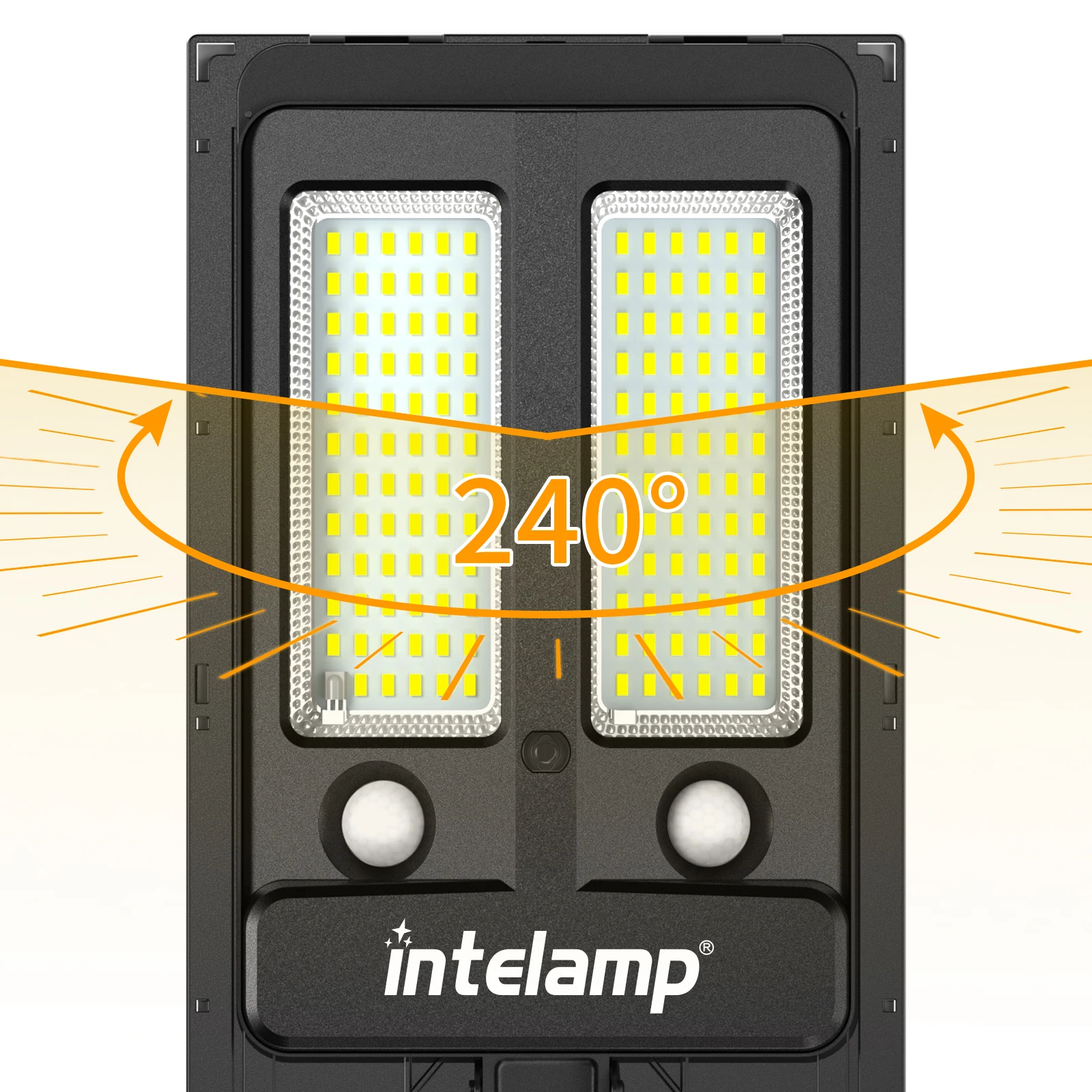 ضوء شمسي ذكي للأمن الخارجي ، مستشعر الحركة ، مصابيح أمان الفيضانات مع جهاز تحكم عن بعد ، مصباح جداري يعمل بالطاقة ، مصباح شمسي