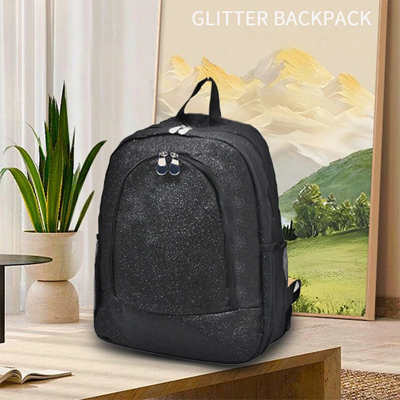 Glitter Material Backpack Large Capacity Unisex Storage Bag Waterproof and Anti fouling Organizer Bag