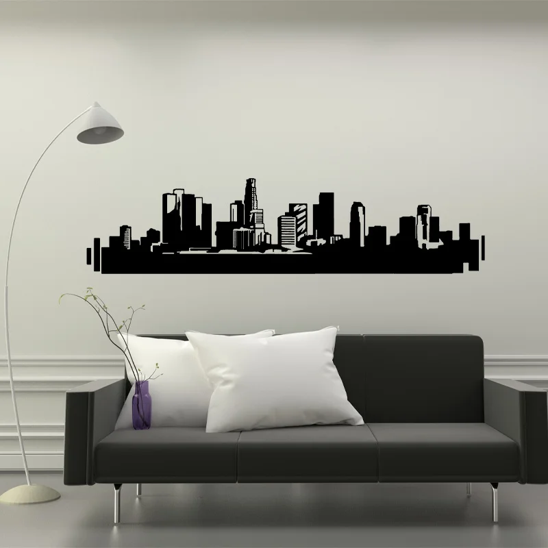 Los Angeles LA Skyline Wall Decal sticker vinyl car bedroom kitchen art van city E554