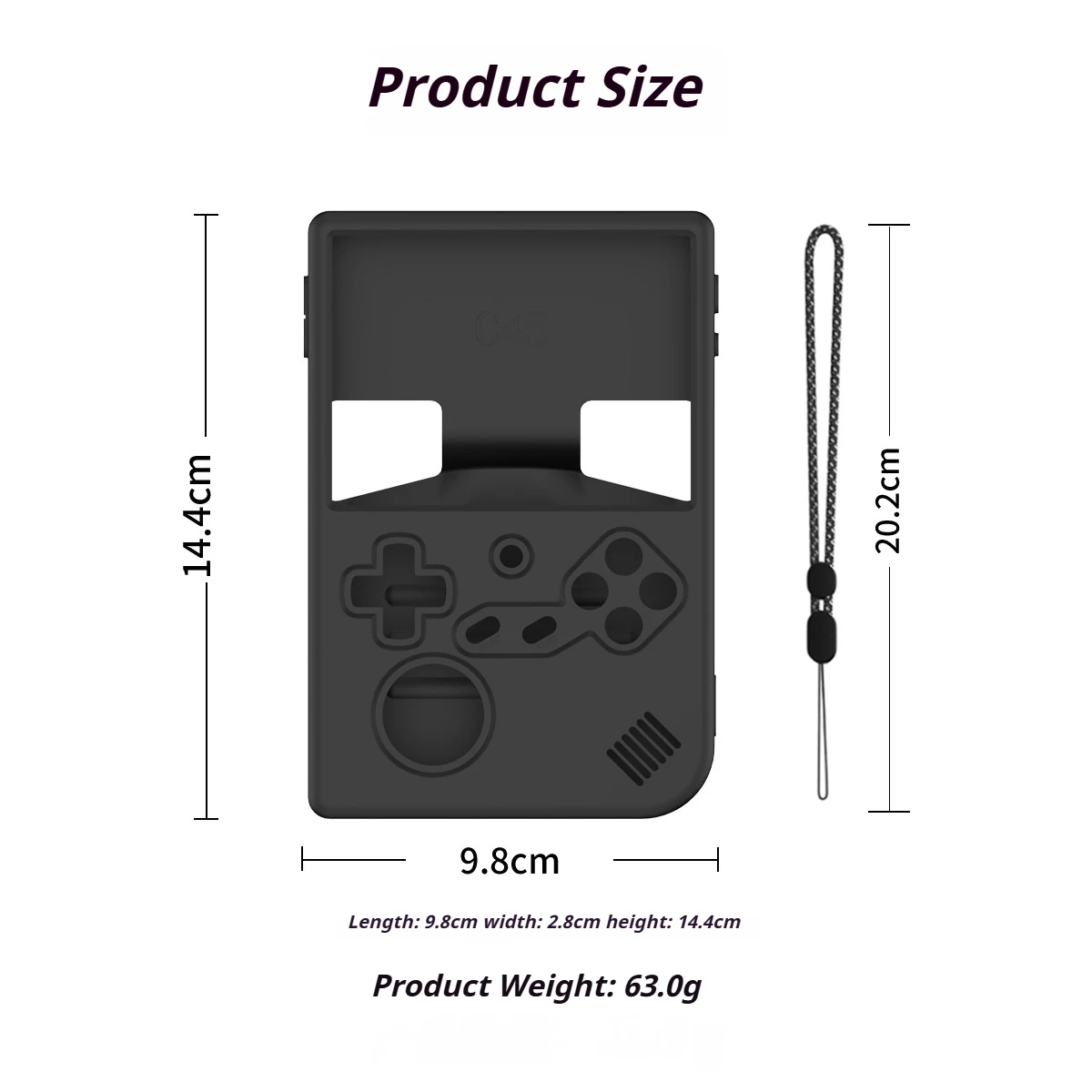 Voor ANBERNIC RG40XX V Game Console Siliconen Case Schokbestendige Protector Shell Mouw met Lanyard voor Anbernic RG40XX V