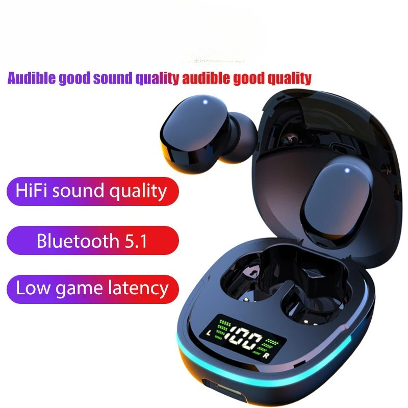 

TWS Bluetooth 5.0 Wireless Earphones HiFi Sound Quality Headphones Noise Reduction Noise Reduction Gaming Music Sports Earbuds
