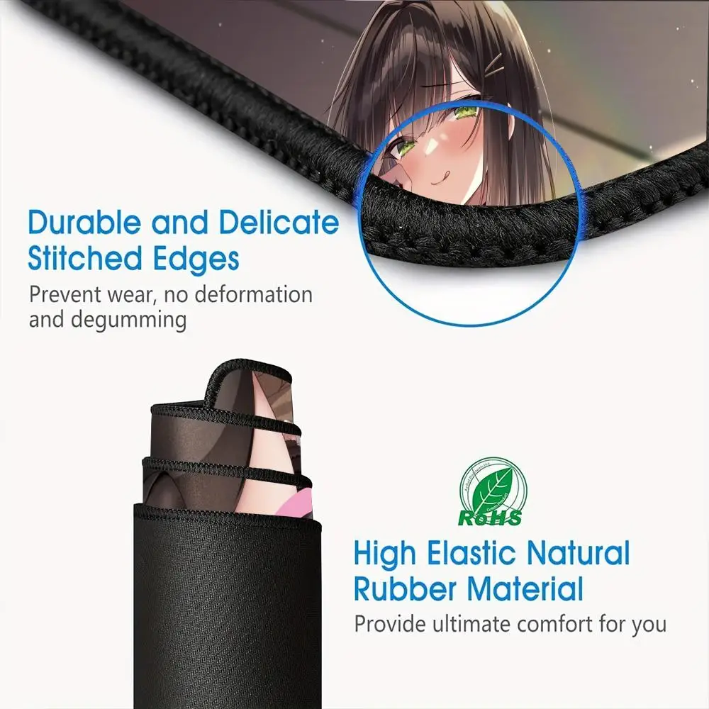 Sexy mouse pad rosa menina mouse pad grande peito anime mouse pad hip computador grande tapete de jogos bonito tapete de mesa bonito