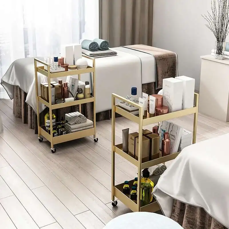 Tool Tattoo Beauty Trolley Utility Salon Nail Medical Salon Trolley Hairdresser Carrello Portaoggetti Salon Furniture RR50ST
